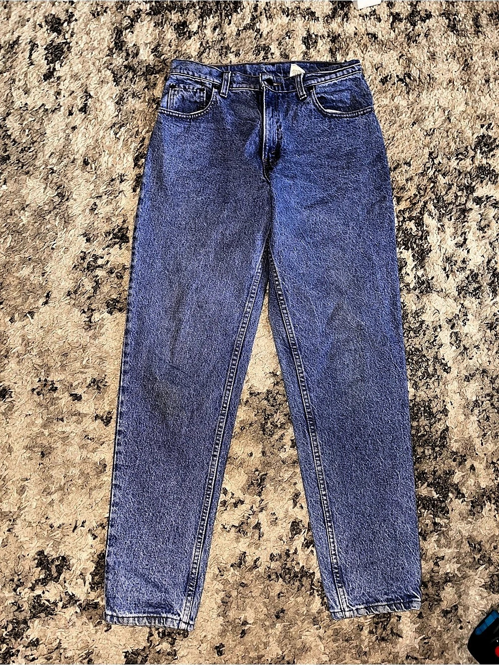 Levi's 505 Straight Leg Jeans Waist 11 Blue - Picture 5 of 8